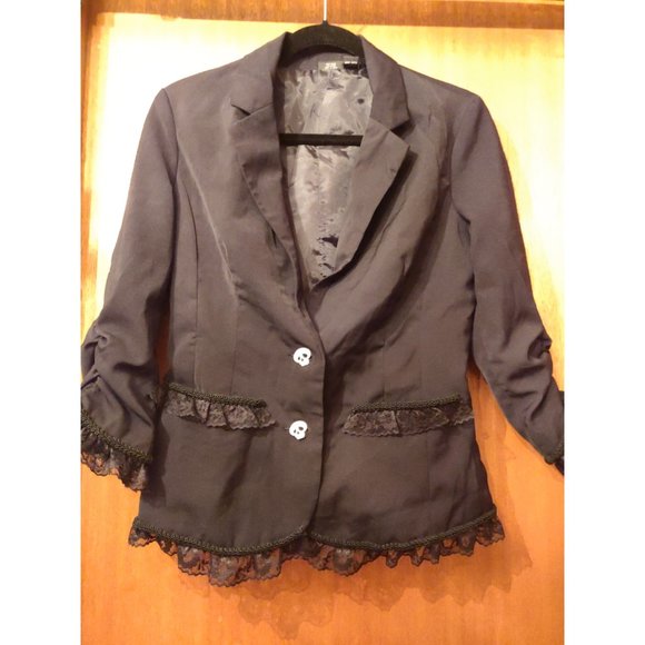 Skull Goth Corset Blazer - Picture 1 of 3